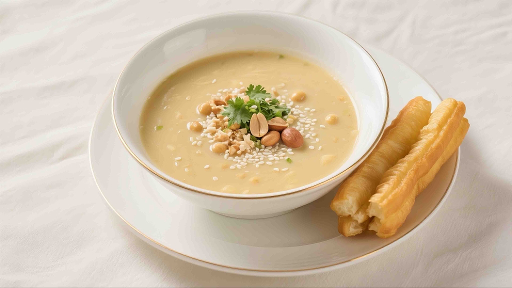 临仓稀豆粉美食美味油条