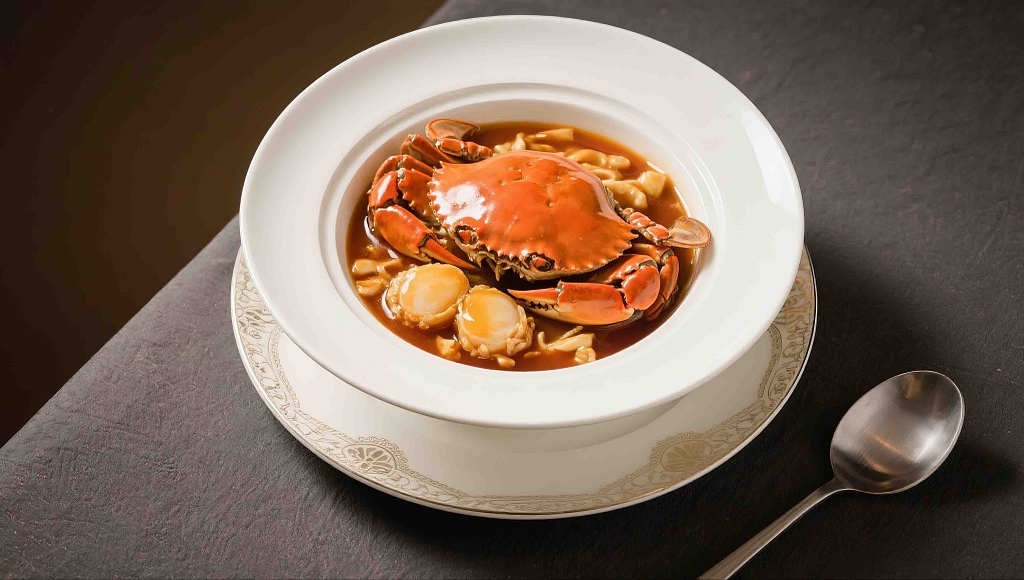 糖心炖蟹美食美味海鲜