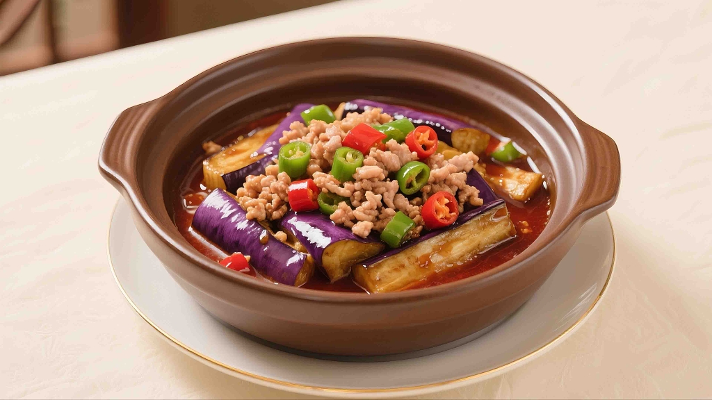 鱼香茄子煲美食美味茄子