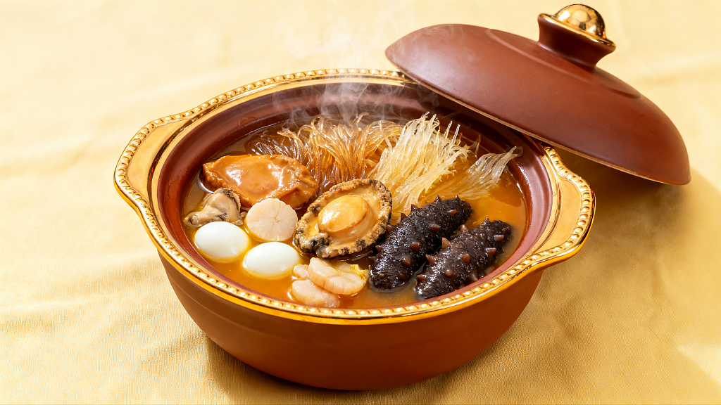 炖佛跳墙砂锅佛跳墙鲍鱼佛跳墙海参佛跳墙高端美食菜品宣传