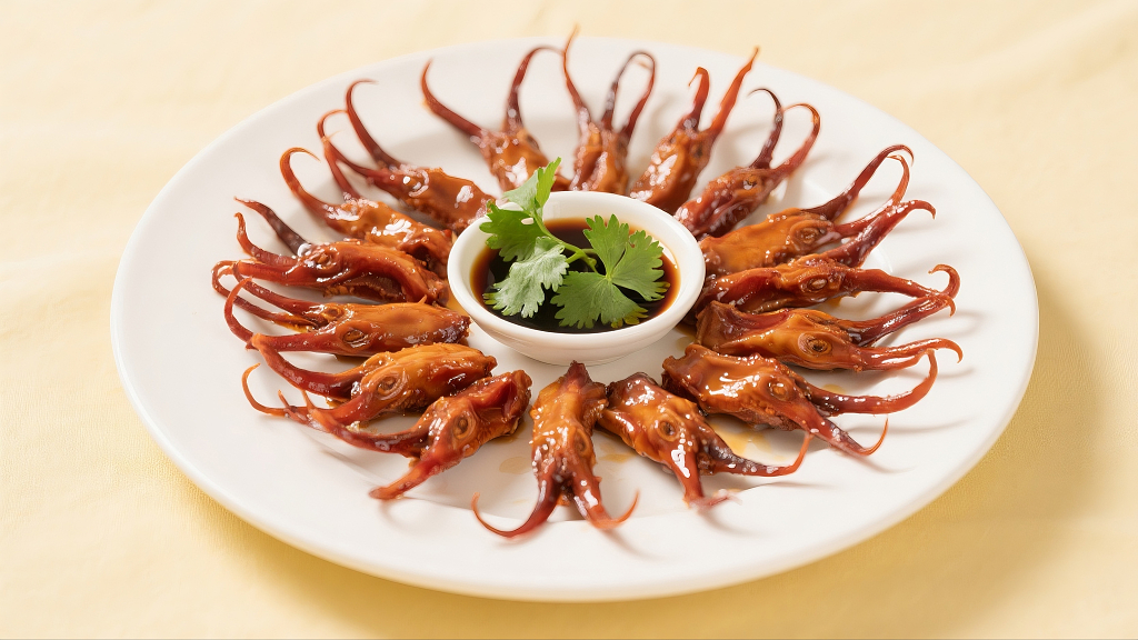 水晶鸭舌餐厅菜单卤味鸭舌菜单菜品宣传美味美食