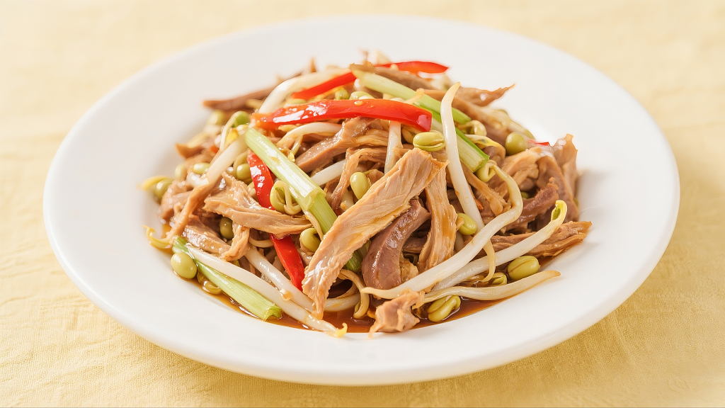 凉拌鸭丝凉拌菜美食美味菜品菜谱特色菜小吃