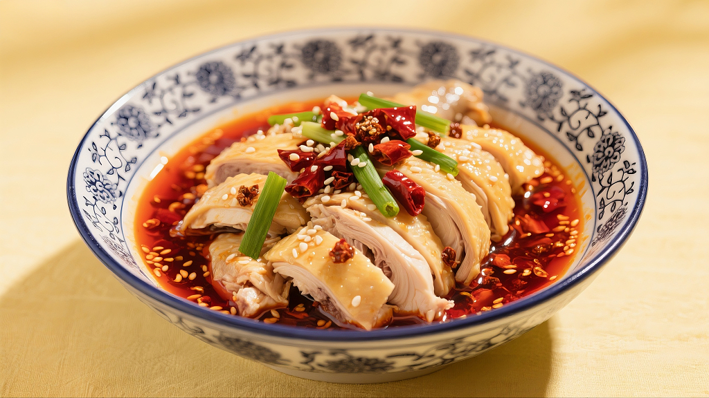 口水鸡川味口水鸡红油口水鸡鸡肉麻辣口水鸡美食美味宣传