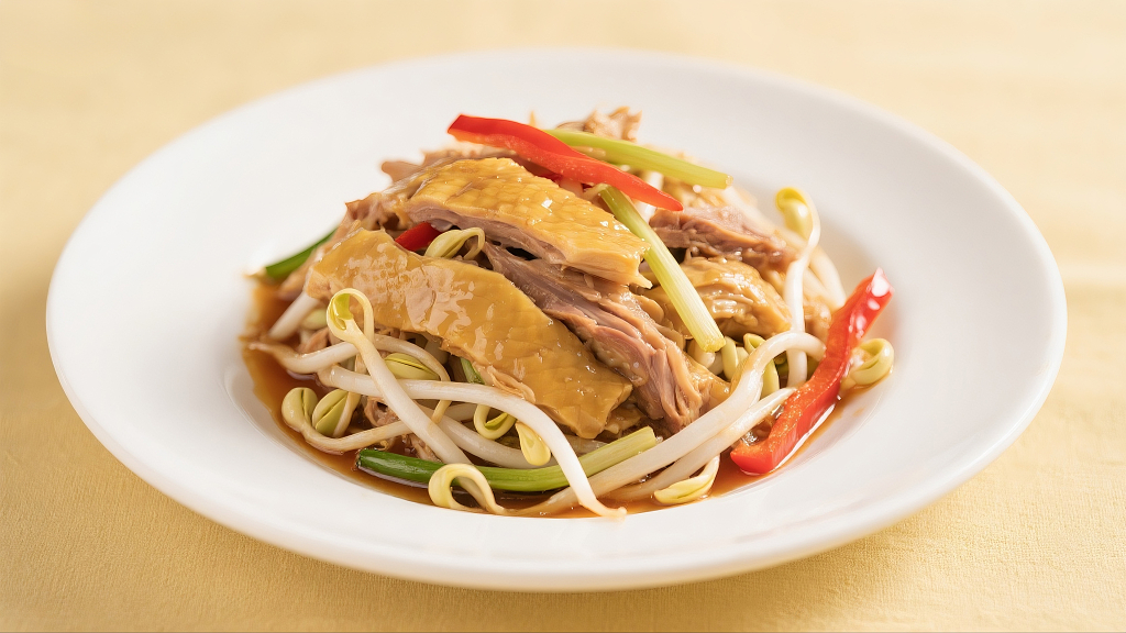 凉拌鸡丝中餐家常菜鸡丝宴席鸡丝年夜饭菜单图片美食美味餐饮菜品