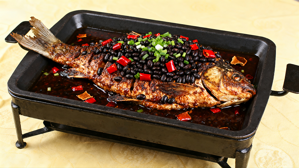经典香辣豆豉烤鱼香辣烤鱼美味烤鱼美食美味餐饮
