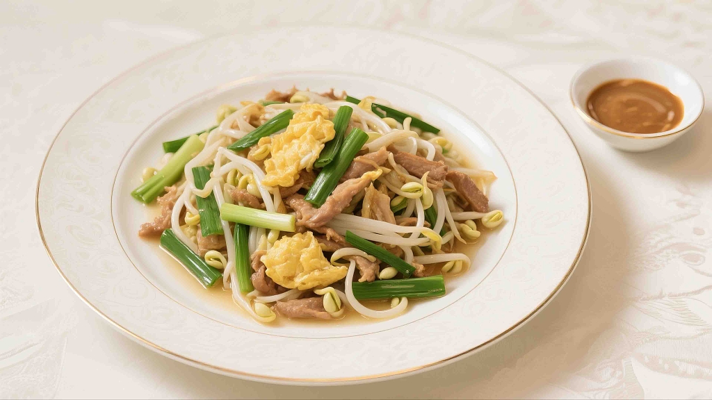 一盘美味新鲜的炒合菜