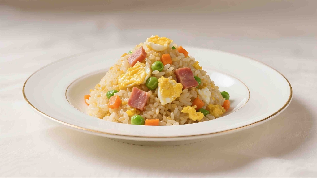 一盘美味的湖南蛋炒饭美食美味营养健康