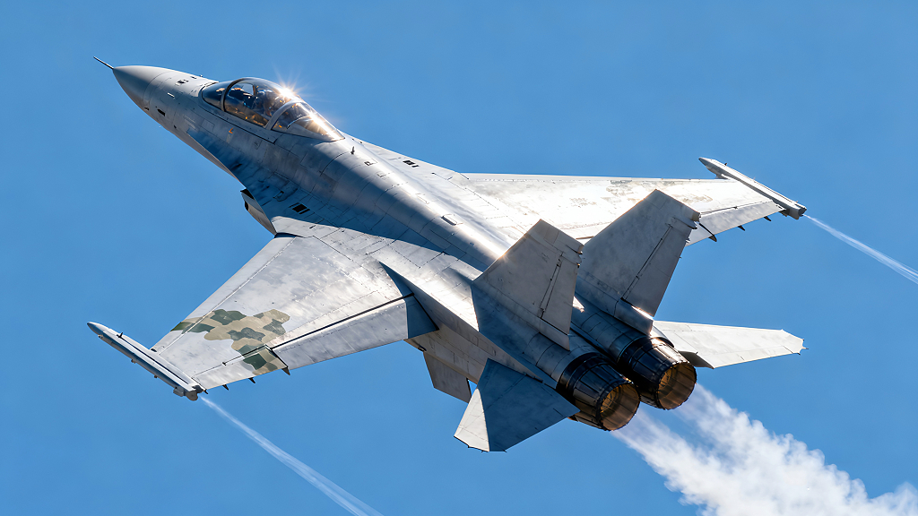 高速超音速飞行的战斗机