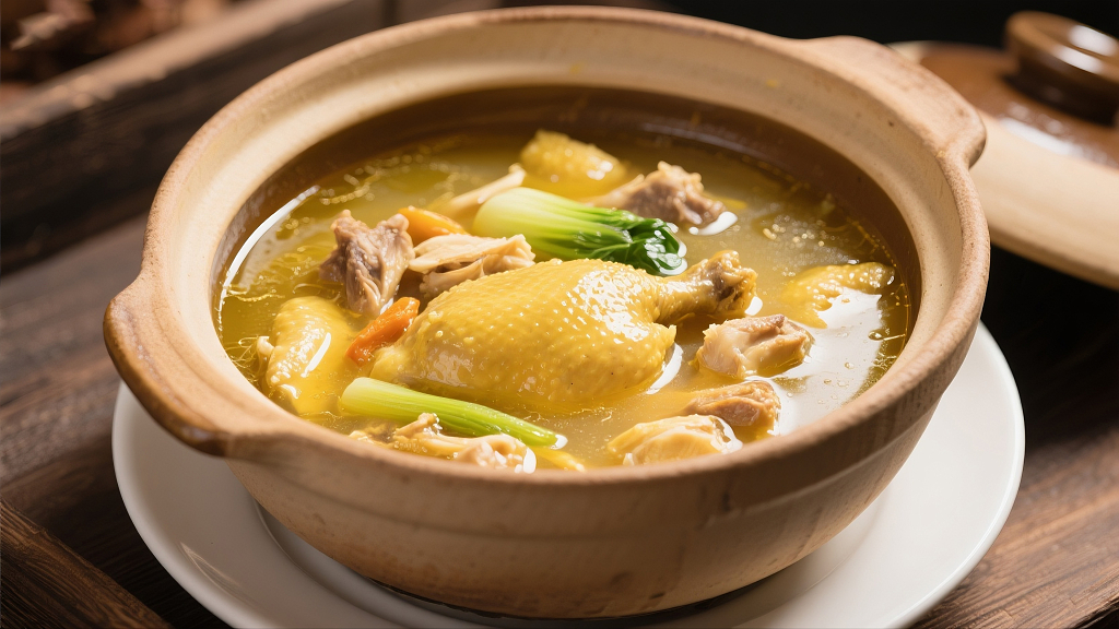 砂锅鸡汤美食美味鸡汤营养健康