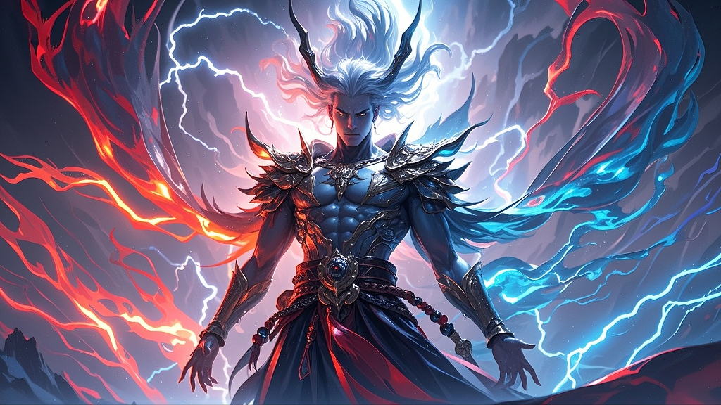 古风玄幻角色带特效素材