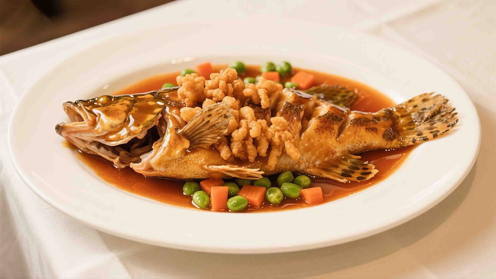 苏味松鼠鳜鱼美食美味