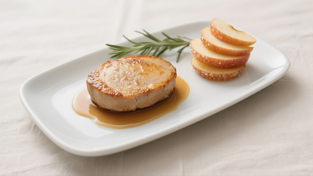 鹅肝焦糖苹果美食美味西餐