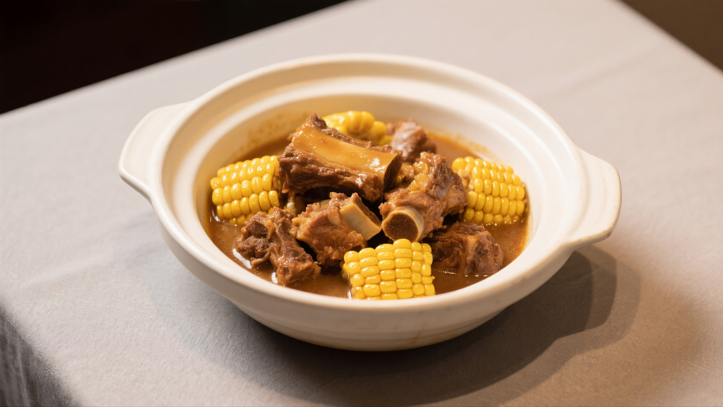 玉米炖排骨美食美味排骨玉米炖菜