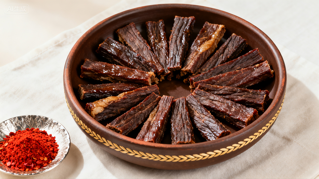 牛肉干内蒙古牛肉干美食美味特色