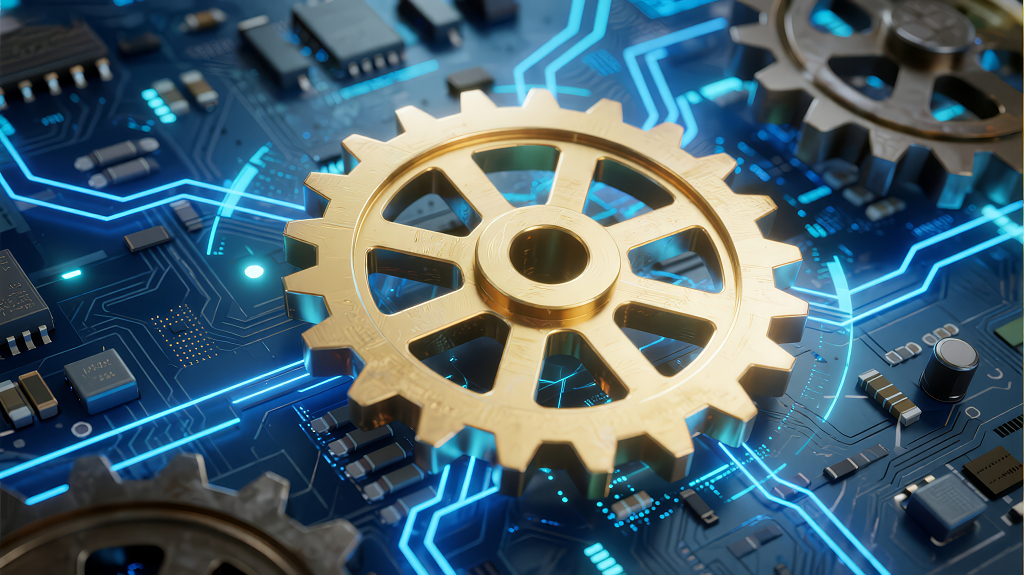 科技工业齿轮电路板创新智能制造背景