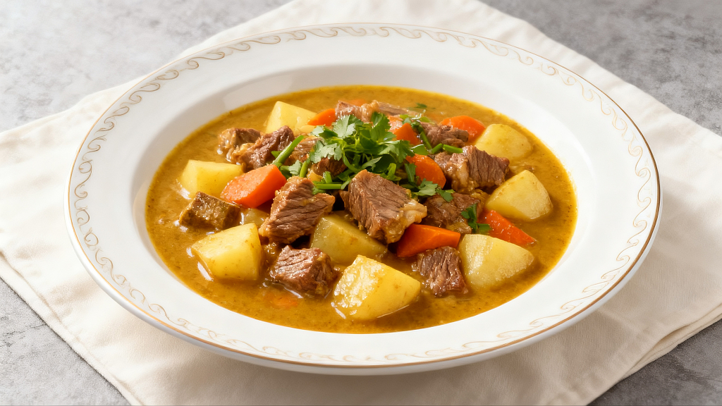 国宴级咖喱牛腩咖喱牛腩中餐融合菜