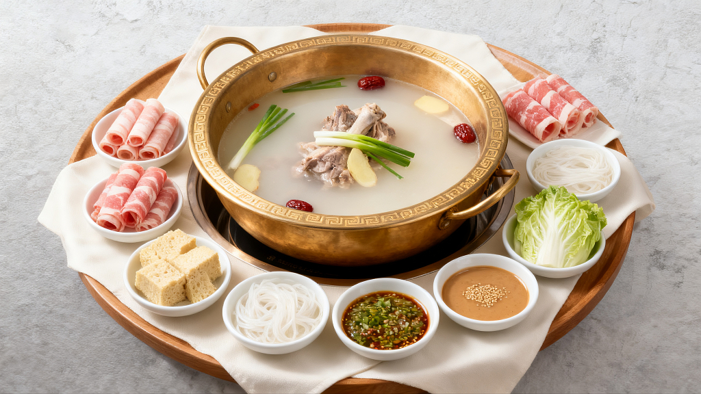 国宴级清汤涮肉清汤涮肉火锅料理