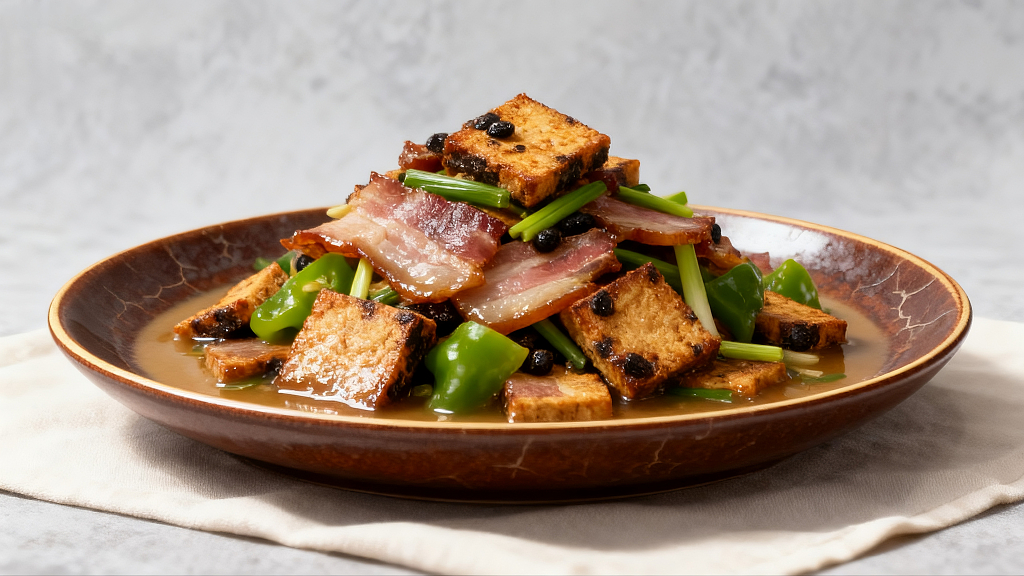 国宴级贵州豆豉粑炒腊肉贵州豆豉粑炒腊肉