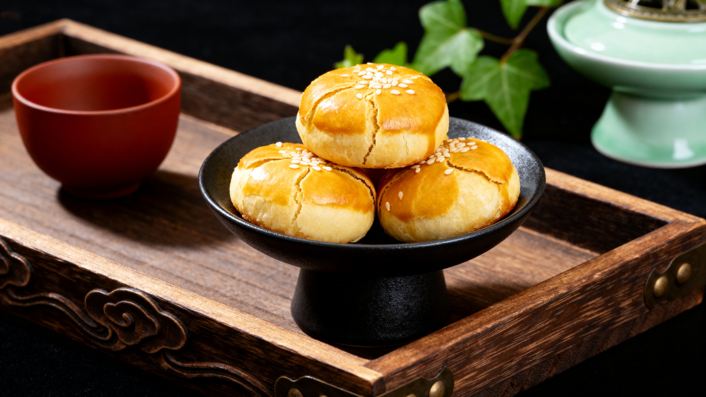 中式茶点茶点木质托盘