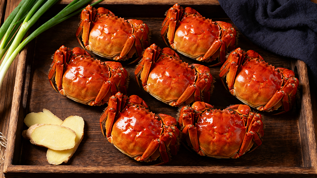 大闸蟹螃蟹蟹黄蟹膏蟹肉海鲜