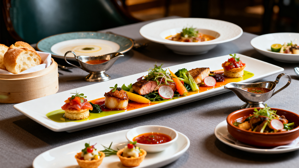 西餐摆盘精致西餐法式料理西餐美食高端西餐餐厅美食菜品美食摄影