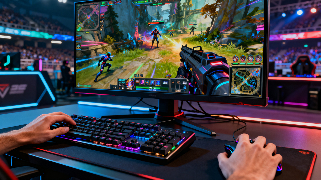 电竞游戏比赛电竞场景游戏场景电竞设备游戏设备显示器电竞外设