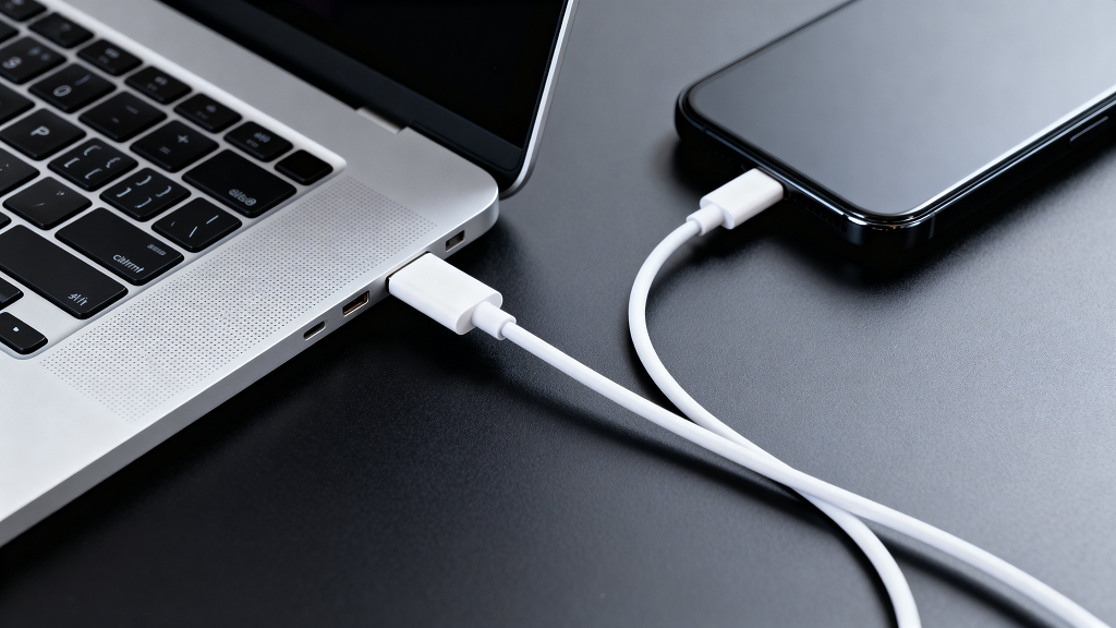 手机充电笔记本充电充电线电子设备连接数据传输办公场景电子配件