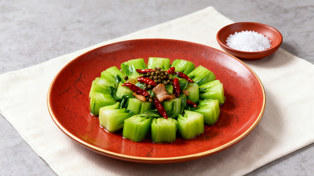 蔬菜辣椒传统美食中餐炒青菜