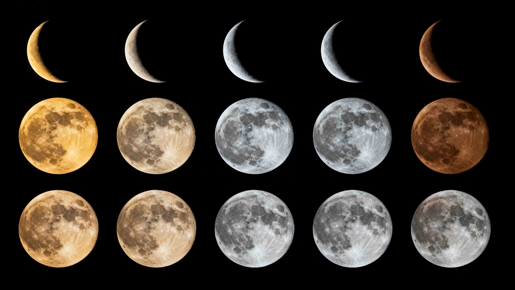 天文月亮月相变化月亮