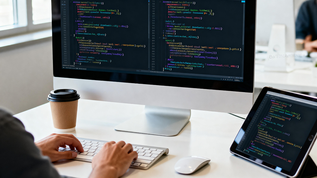 编程代码程序员编程工作代码编写软件开发程序员工作编程场景代码