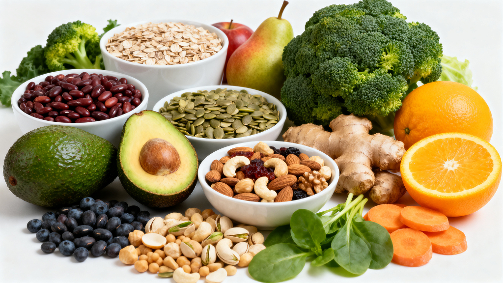 健康饮食营养搭配生鲜美食美味饮食摄影健康生活食材组合美食素材