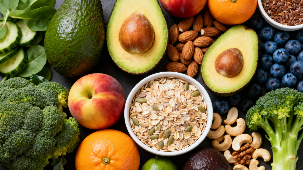 健康食材有机食品天然食物养生食物膳食纤维维生素食物膳食搭配