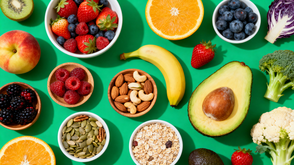 水果蔬菜坚果牛油果健康饮食营养搭配生鲜美食美味饮食摄影健康