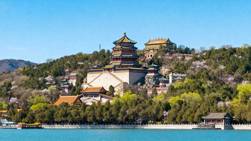 万寿山颐和园风光摄影远拍角度