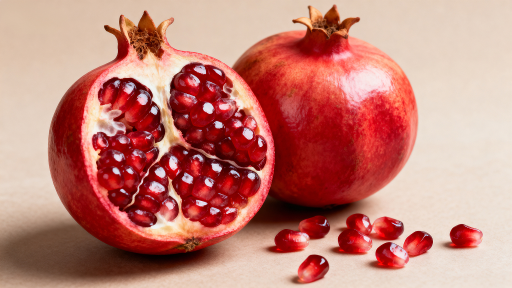 新鲜石榴水果鲜果美味水果健康水果有机生鲜食材水果摄影美食美味