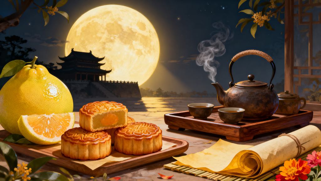 月饼素材美食设计素材中秋元素传统元素中式文化饮食文化节日美食