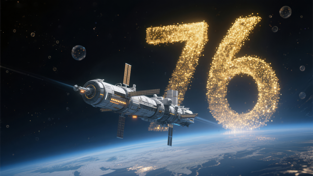 国庆76周年航天科技辉煌发展背景