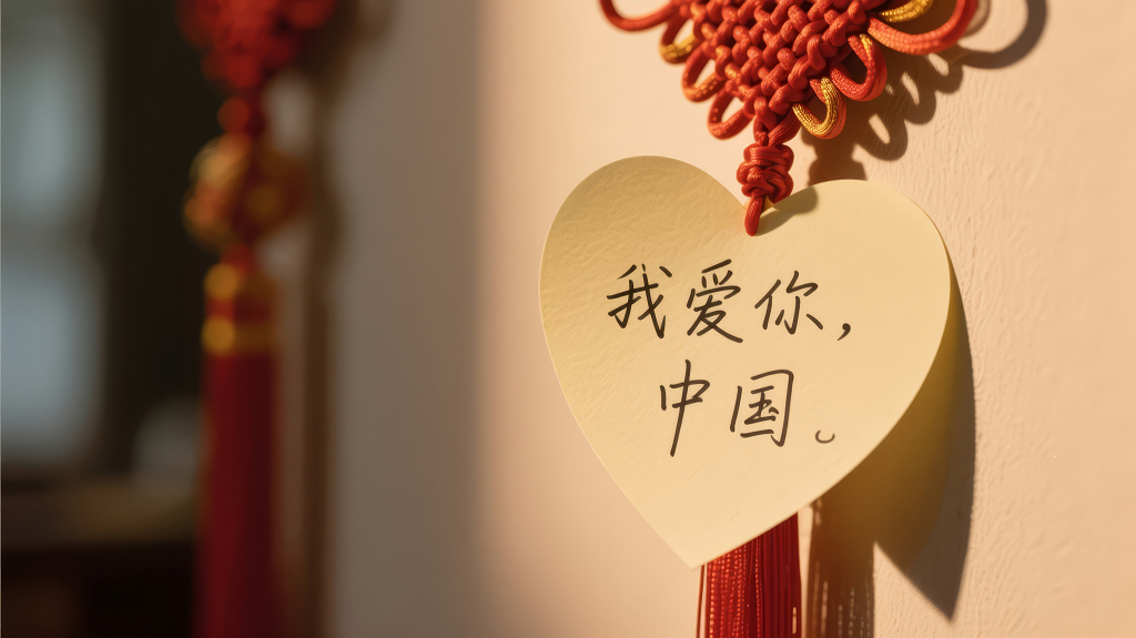 国庆节我爱你温馨告白背景图