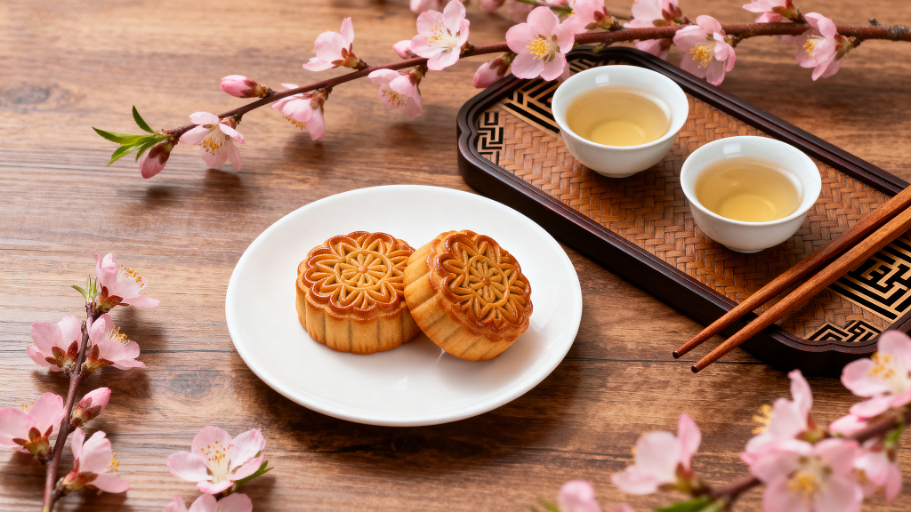 月饼中秋传统美食中秋美食中式美学中秋场景节日场景中秋摄影