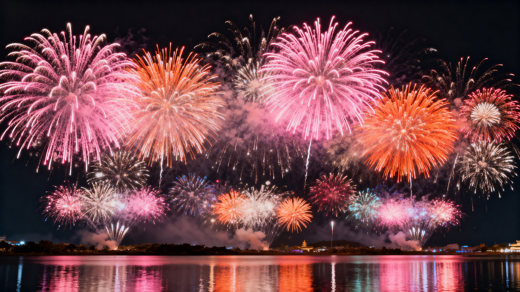 烟花烟花摄影夜景摄影大师级摄影