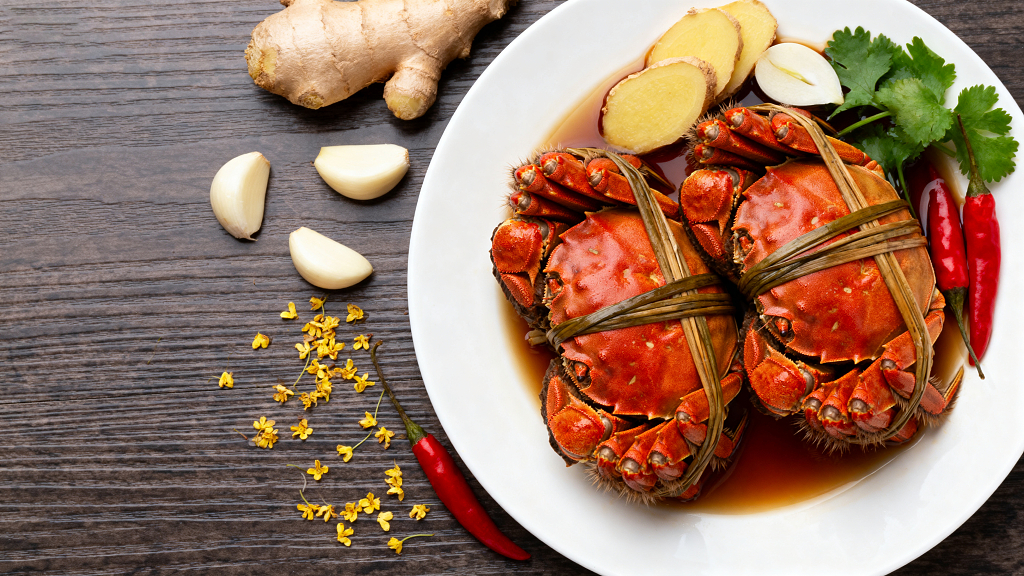 节日美食传统美食中式美食美食摆盘烹饪原料美食素材中秋家宴
