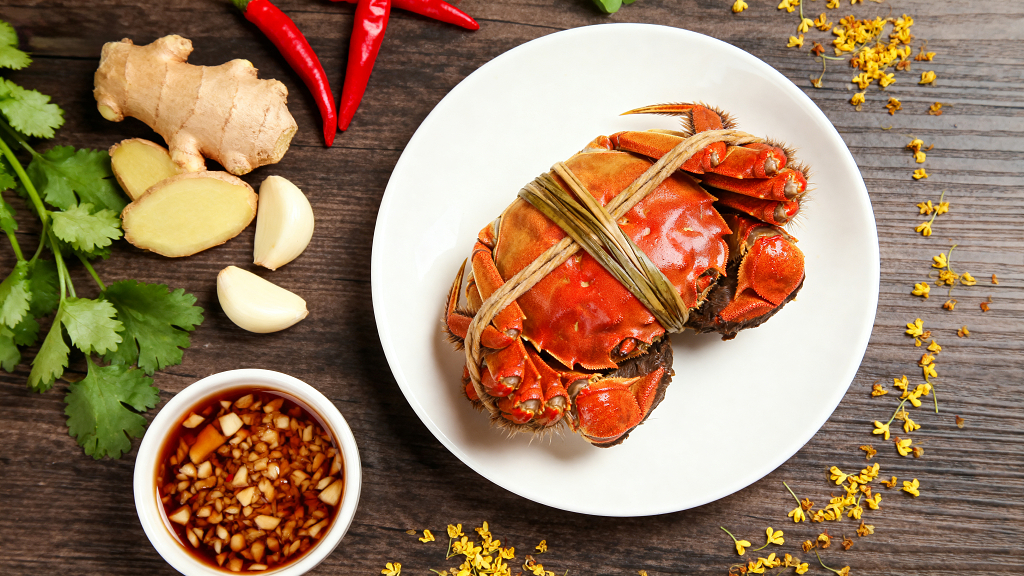 食材海报烹饪素材美食场景中秋场景传统饮食中式料理美食文化