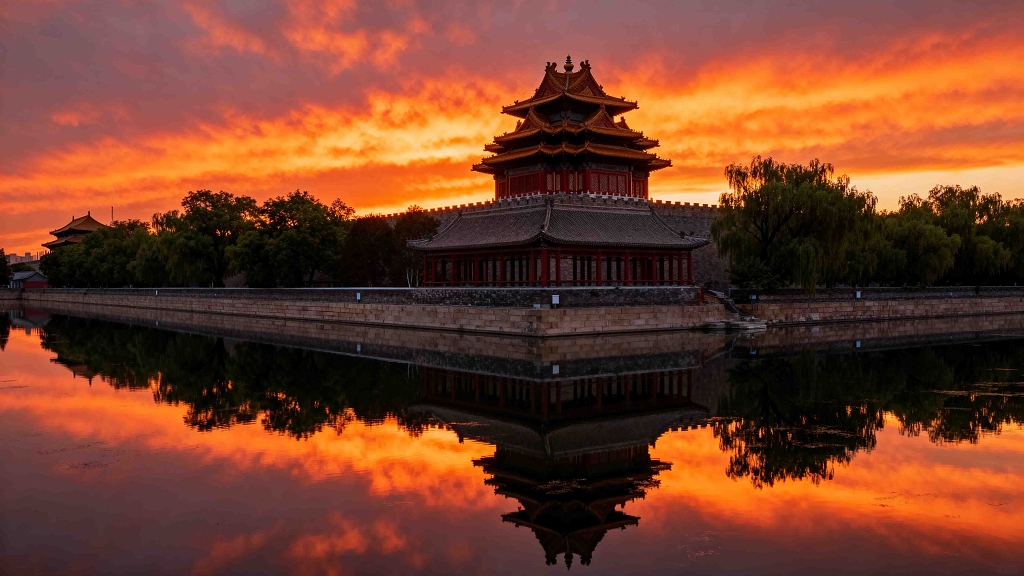 故宫角楼建筑风光摄影平拍角度风景