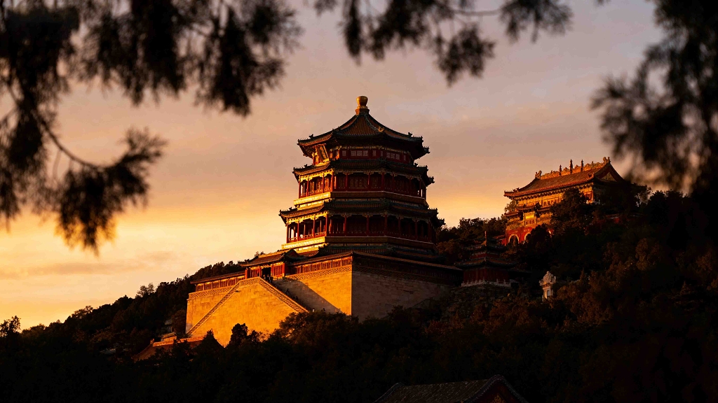 佛香阁建筑摄影仰拍