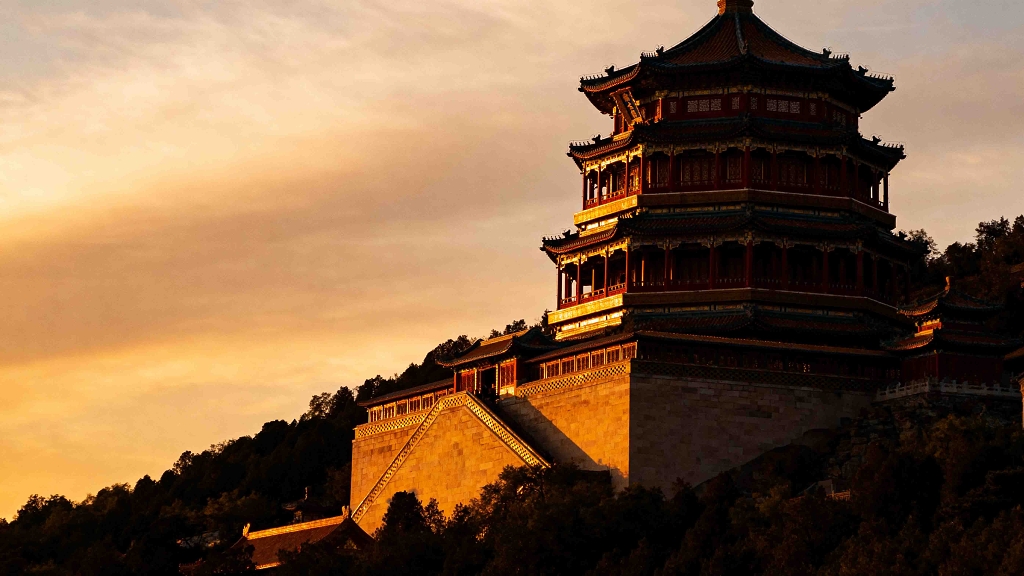 佛香阁建筑摄影仰拍