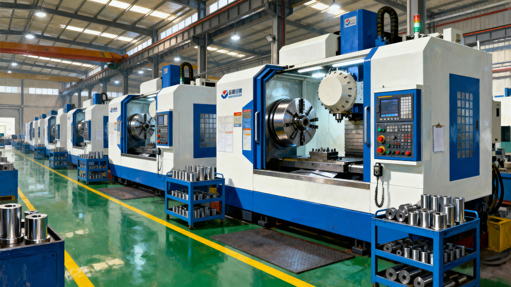 数控机床机械加工工厂车间工业设备加工中心智能制造工业生产