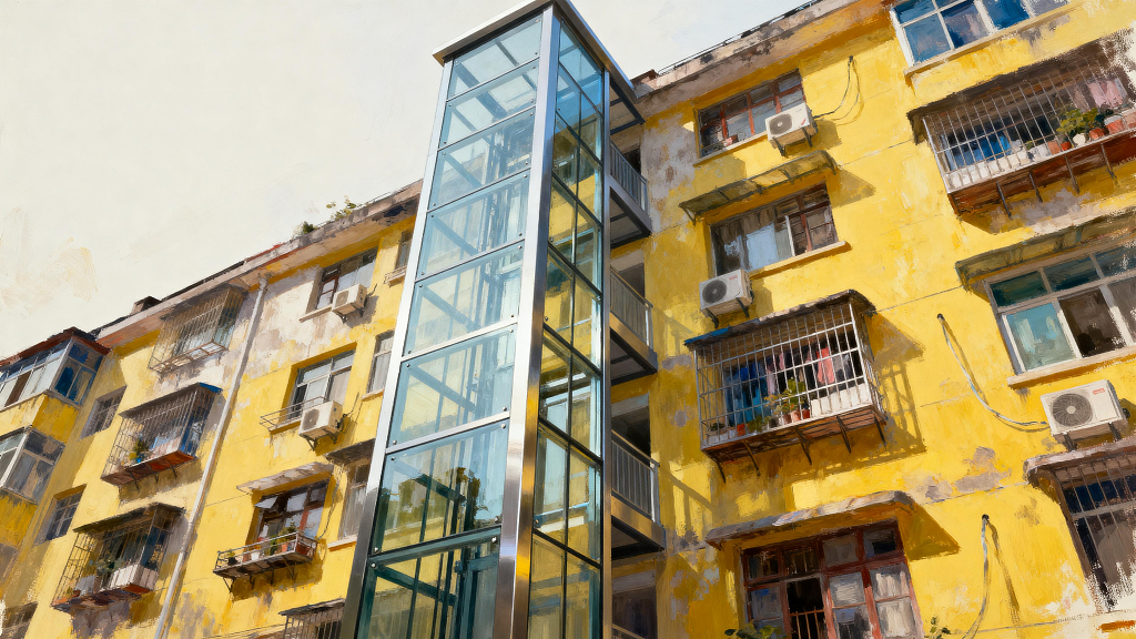 老楼加装电梯旧楼加装电梯加装电梯老小区改造旧小区改造小区