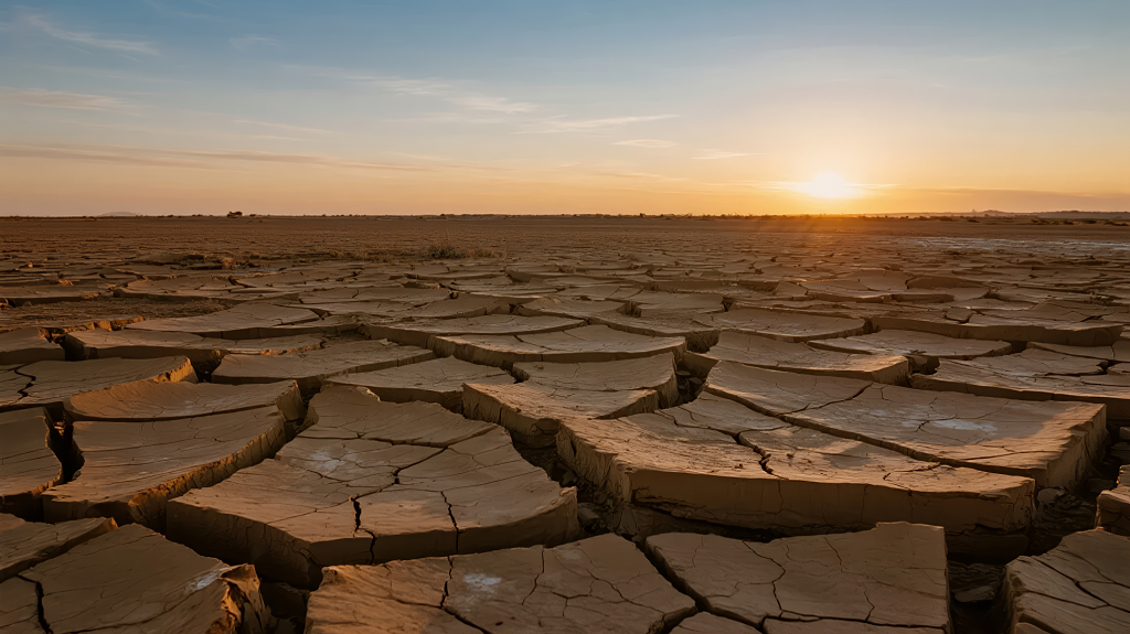 2025年末干旱土地警示珍惜水资源