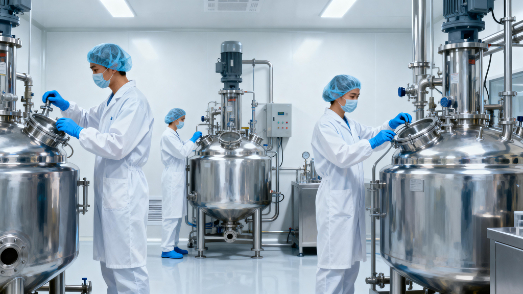 生物制药制药车间药企生产医药研发制药设备无菌车间制药场景