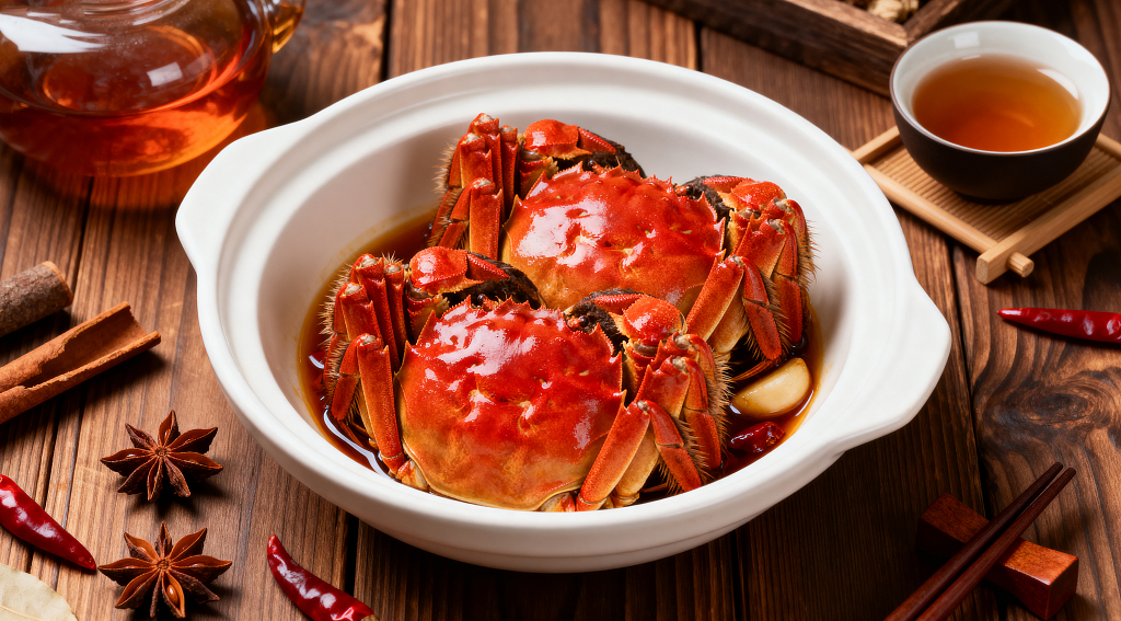 大闸蟹美食摄影高清